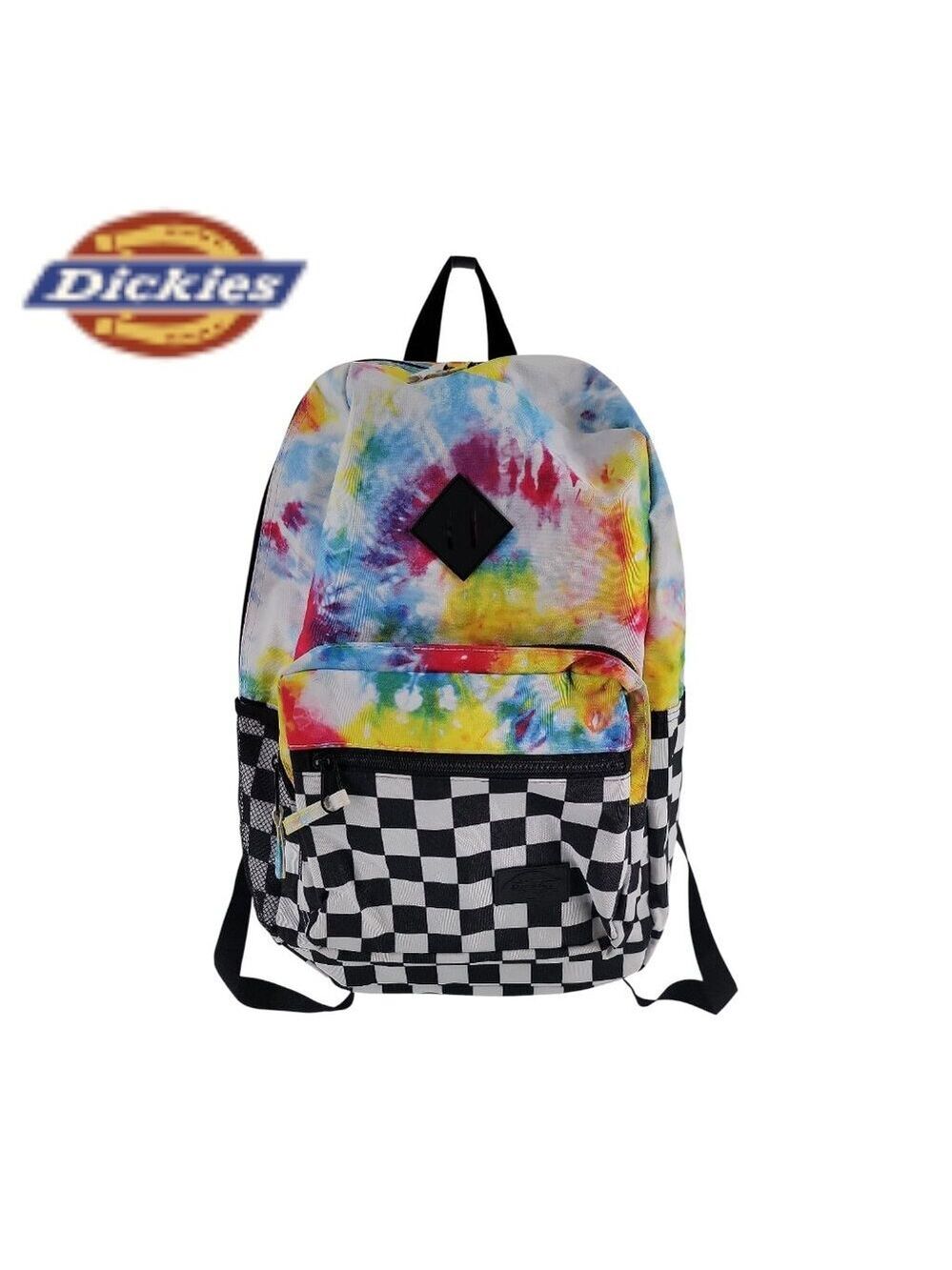 Dickies Checkerboard Backpack Tie Dye School Streetwear Bag